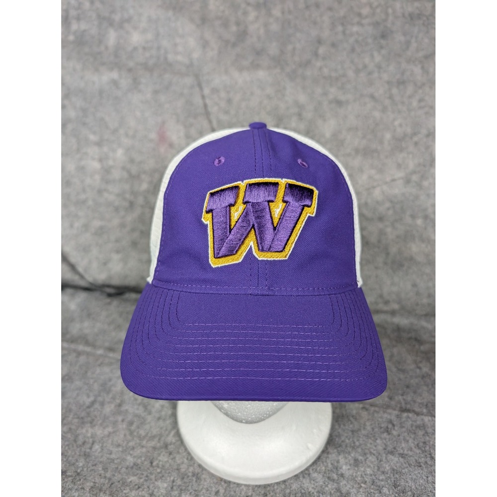 Nike Wilson High Tigers Football Purple White Mesh Trucker Hat Embroidered Cap - Picture 2 of 8